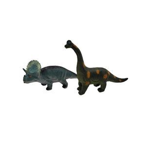 Toy Major Trading Co Soft Rubber Dinosaur Figure Lot Of 2 2007
